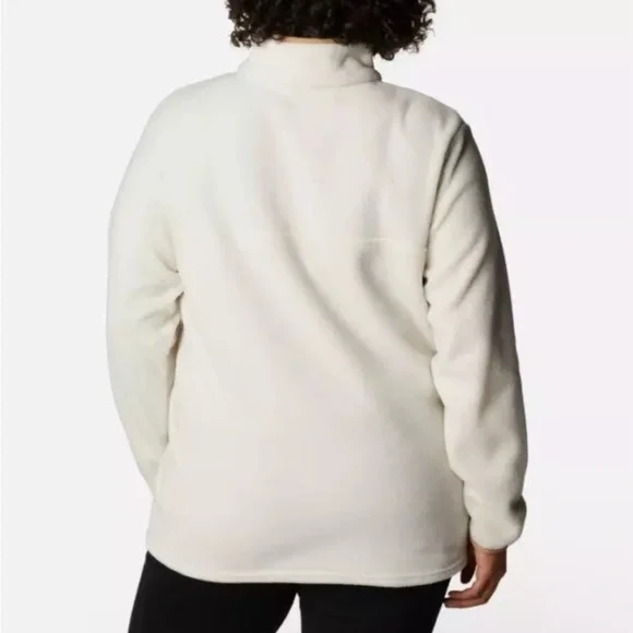 COLUMBIA Size XL Chalk White Benton Springs 1/2 Snap Fleece Pullover Outdoor - Picture 11 of 11